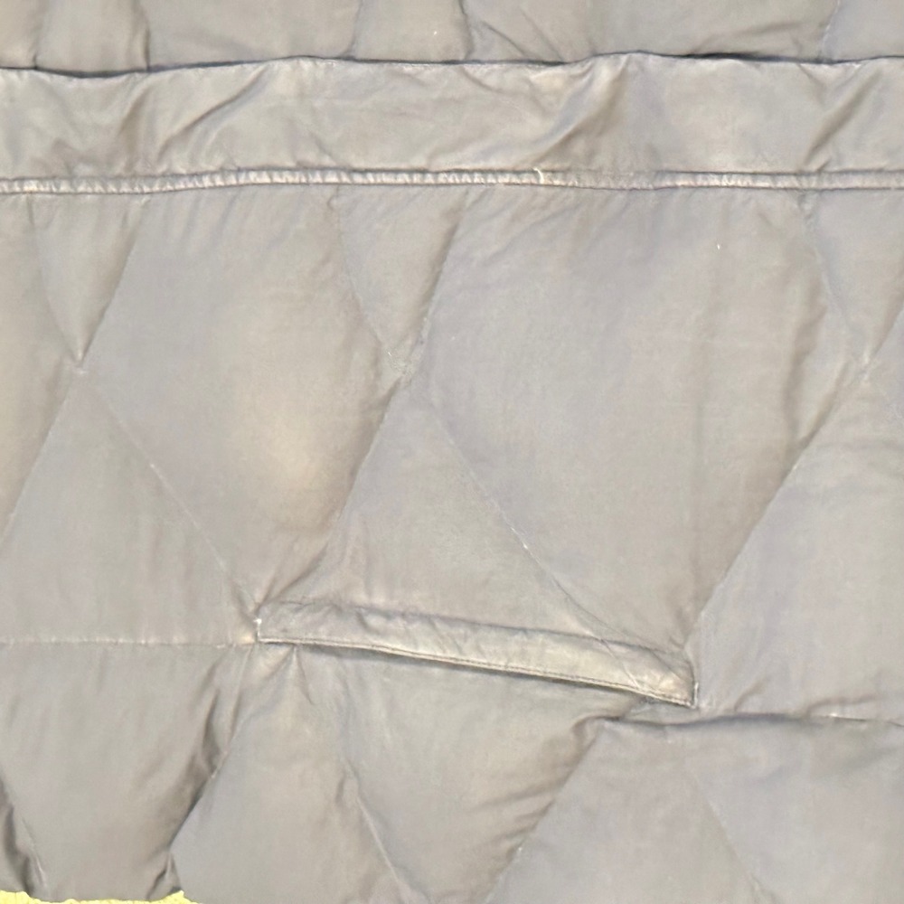 The North Face Metropolis Down Parka Navy Blue Diamond Quilted Puffer Jacket XL - Picture 3 of 11